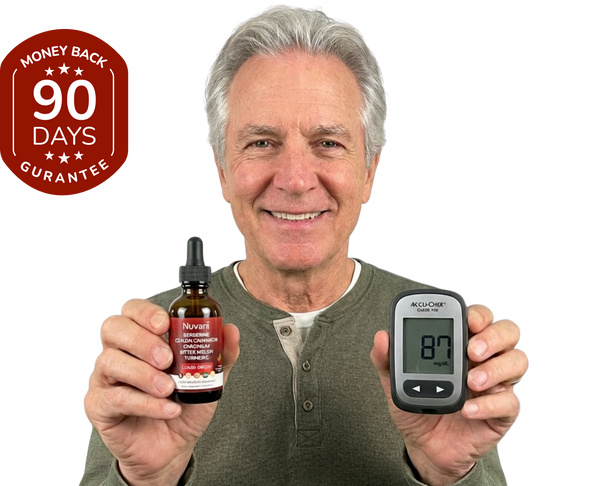 Smiling woman holding softgel