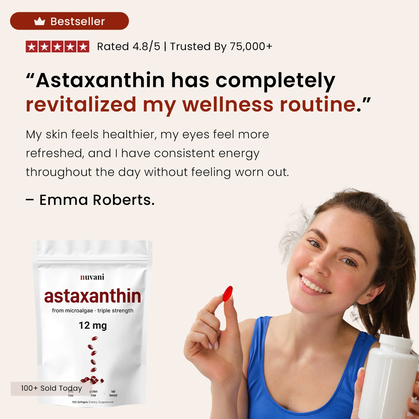 Astaxanthin softgels